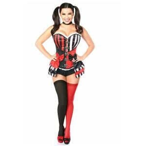 Harlequin Jester costume corset Size S Cosplay